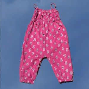 Pink floral Old Navy baby jumpsuit size 12-18 months